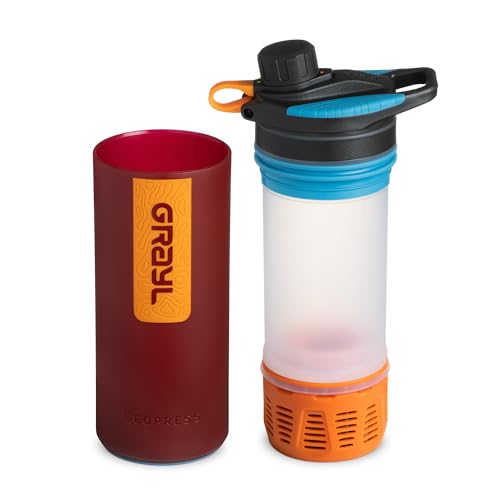GeoPress 24 oz Water Purifier & Water Filter Bottle