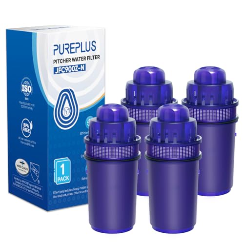 JFC900Z Pitcher Water Filter Replacement for Pur PPF900Z (4 Count)