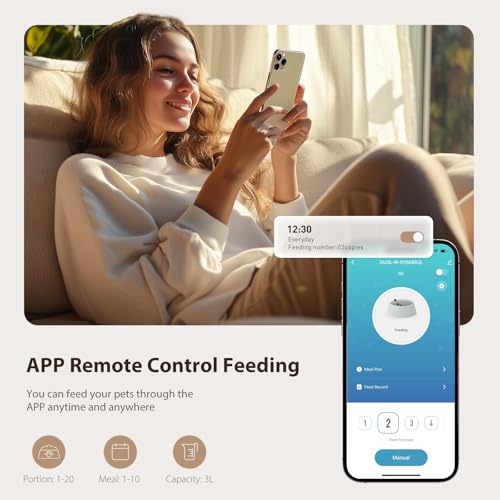 5G WiFi Automatic Cat Feeder and Water Dispenser