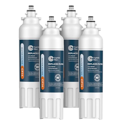 ADQ73613401 Replacement for LG LT800P Water Filter 4 Pack (3 Count)