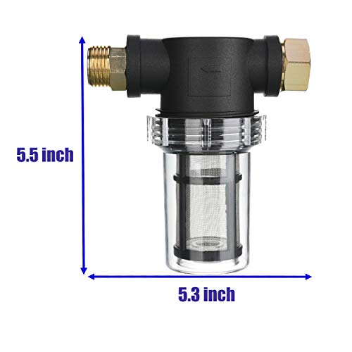 Garden Hose Filter for Pressure Washer Inlet Water