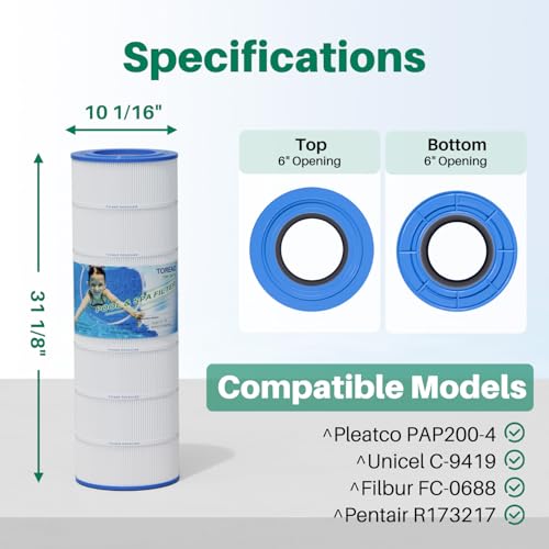 PAP200 Pool Filter Replaces Pentair Clean and Clear 200