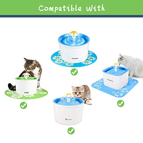 Rarloner 8 Pack Pet Fountain Filters for 1.6L Cat Water Fountain (8 Count)