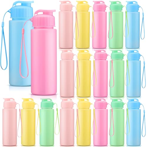 20 Pcs 17 Oz Plastic Water Bottles Bulk Sports (20 Count)