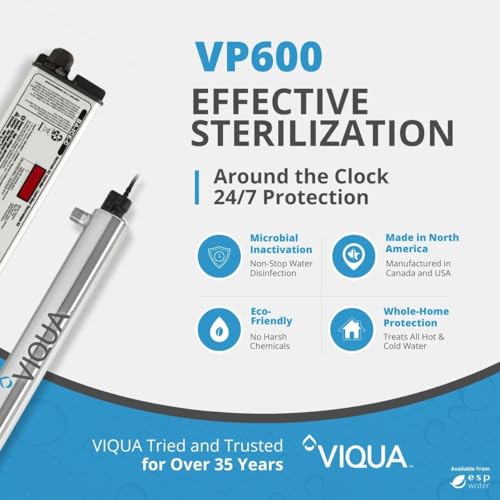 VP600 Ultraviolet Commercial Water Treatment 30 GPM Monitored Professional Plus UV System