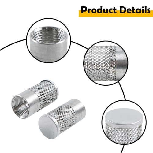 2Pcs 25mm Dia Hose Inlet Suction Strainer Filter