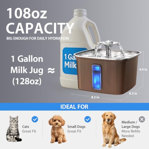 Innovation Award Winner Stainless Steel Cat Water Fountain
