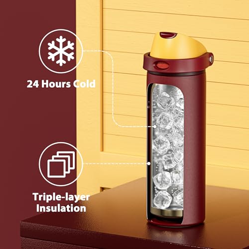 24 oz Insulated Water Bottle for Women
