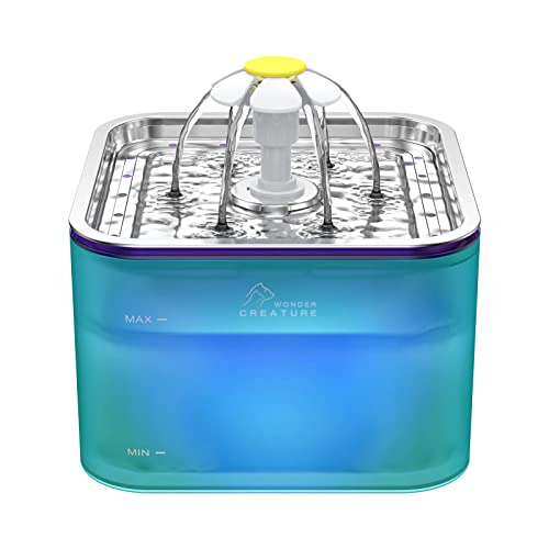 Crystal Cat Water Fountain Stainless Steel Lid