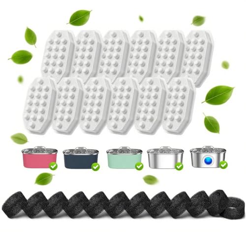 40 Pcs Cat Water Fountain Filters (16 Count)