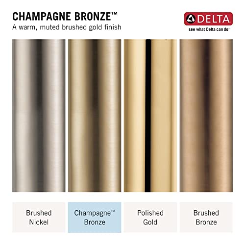 5 Setting Champagne Bronze Shower Head with High Pressure Spray