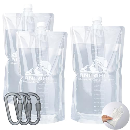 64oz Collapsible Water Bottles (3 Count)