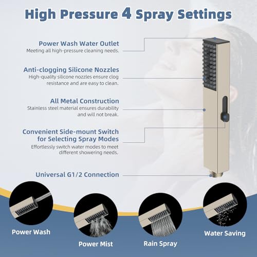 10'' Filtered Showerhead with 4