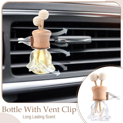 30 Pack Car Air Freshener Diffuser Bottles with Vent Clip (30 Count)