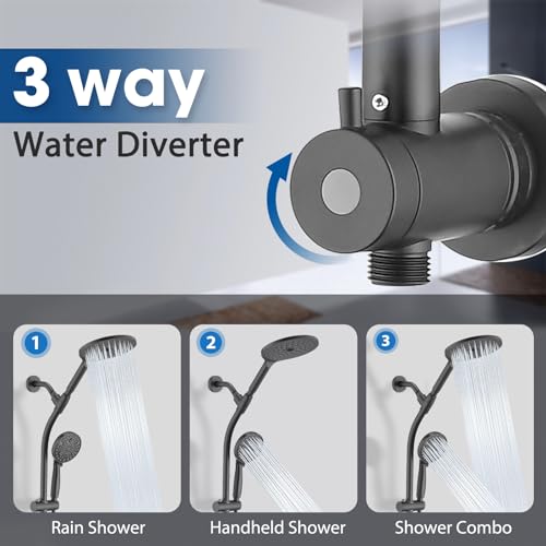 High Pressure Shower Head with Handheld Shower