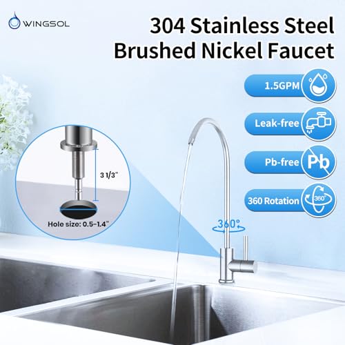 Water Filter for Sink with Faucet
