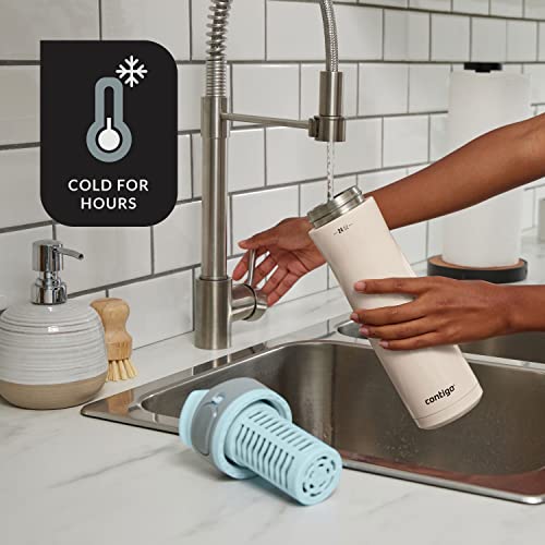Clybourn Chill Stainless Steel FreeFlow Filter Water Bottle with AUTOSEAL