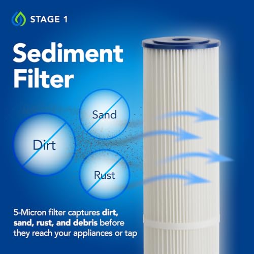 Whole Home Water Filtration System with UV Light