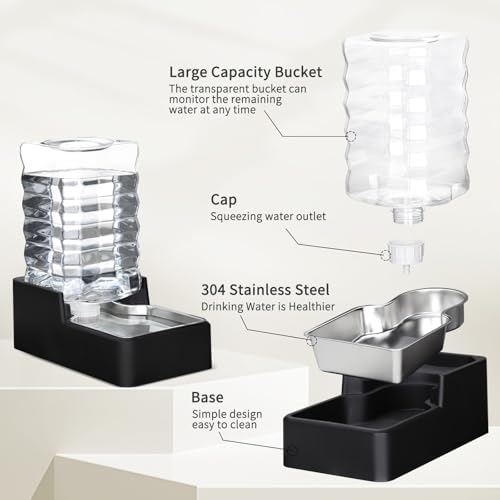 9L Dog Water Bowl Dispenser for Dogs