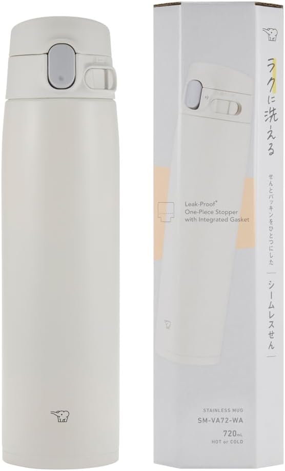 Zojirushi SM-VA72WA Vacuum Bottle 24 Ounce White