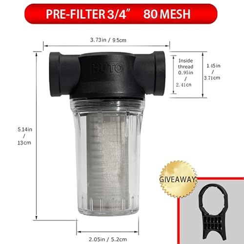 Water Pump Strainer Filter Inlet for High Pressure Washer