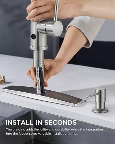 Touchless Kitchen Faucet with Soap Dispenser