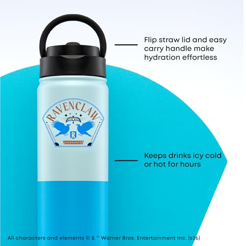 Harry Potter Ravenclaw Stainless Steel Water Bottle with Flip Straw Lid