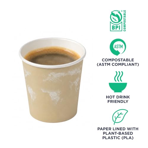 World Art Disposable Espresso Coffee Cups (50 Count)