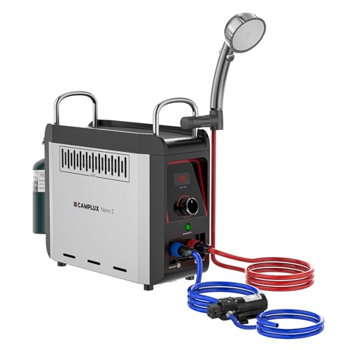 CAMPLUX Nano 3 Portable Propane Water Heater with Pump Kit