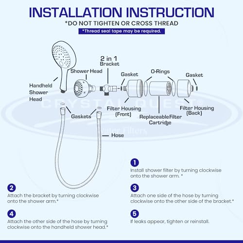 Luxury Handheld Shower Power Filtration System