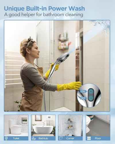 Dual Handheld Shower Head Combo