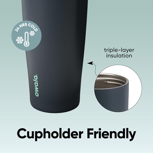 FreeSip Sway Stainless Steel Water Bottle 40 oz Foggy Tide