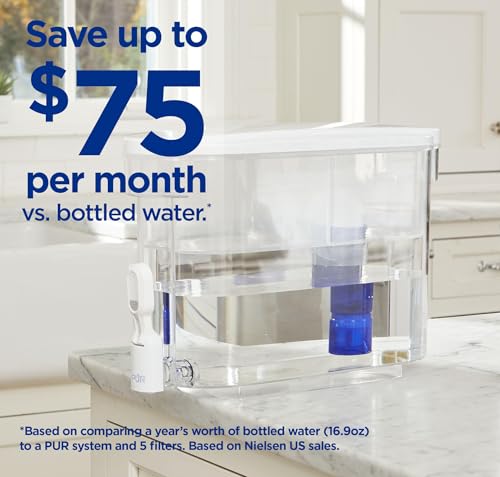 Plus 30 Cup Water Filter Dispenser with 1 Lead