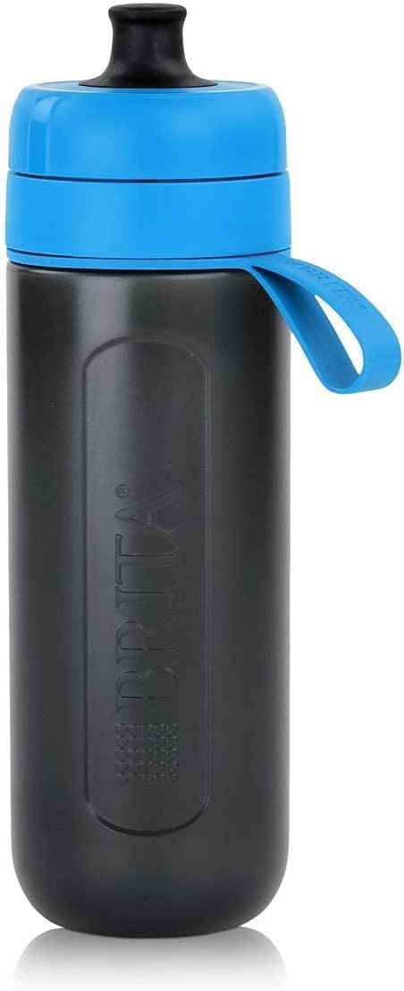 BRITA S1200 Water Filter Bottle Active, Reduces Chlorine and Organic impurities, BPA Free, Blue, 600ml