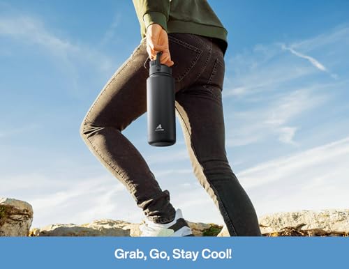 32 oz Insulated Water Bottle with 2