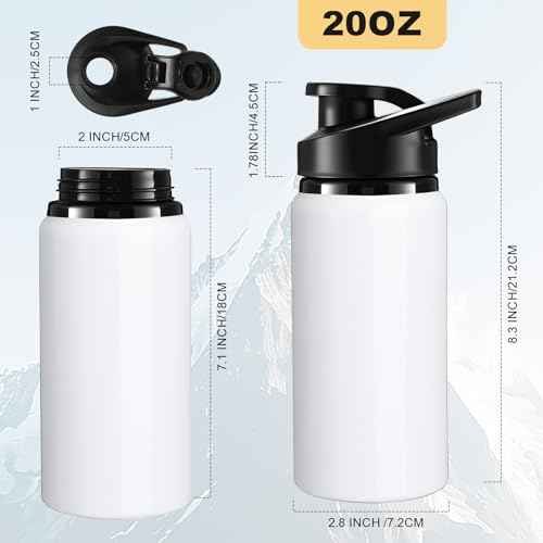 Aluminum Water Bottle Bulk (18 Count)