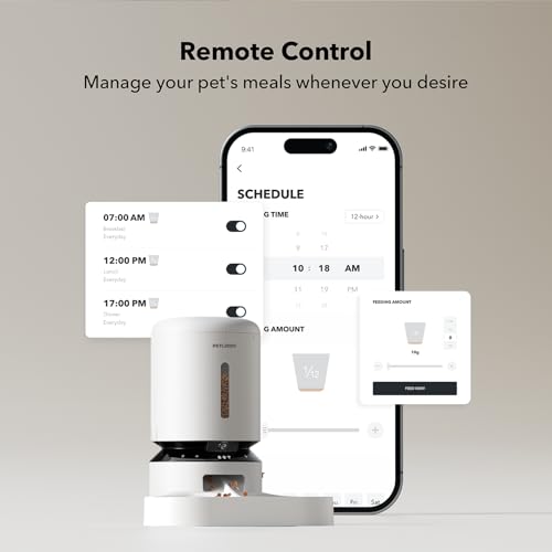 Automatic Cat Feeder with Camera for Two Cats