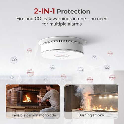 Siterlink Hardwired Smoke Detector and Carbon Monoxide Detector 4 Pack