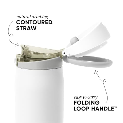 Water Bottle with Straw & Handle