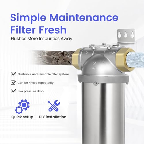 NSF ANSI 42 Certification Big+ Stainless Steel Filter Housing for 20”Length
