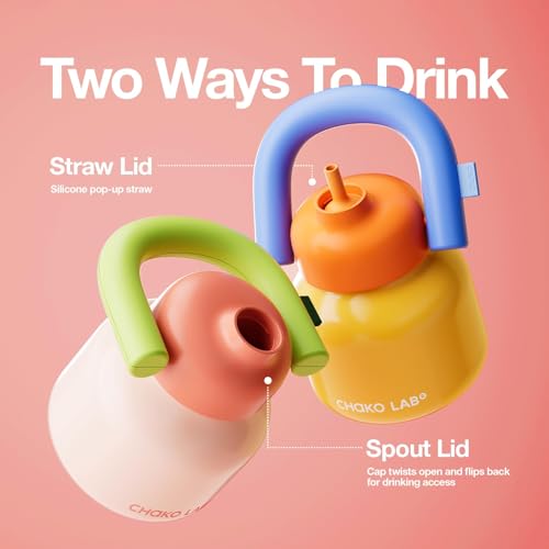 Water Bottle with Straw and Carry Handle 33oz