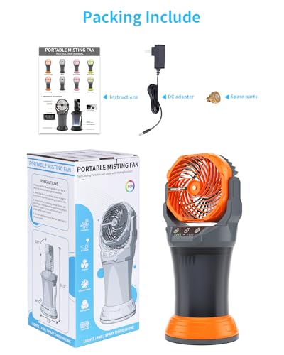 Portable Misting Fan with RGB Ambient Light