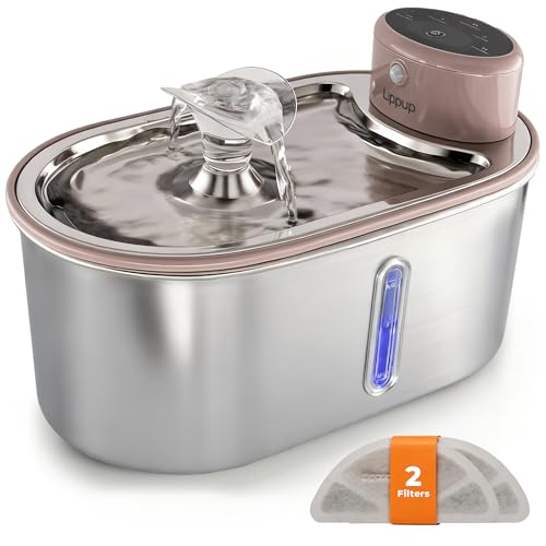 Wireless Cat Water Fountain Stainless Steel 108oz