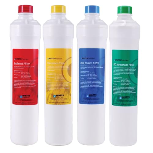 RO Pure 4 Pack Filter Kit with Membrane Push Button (4 Count)