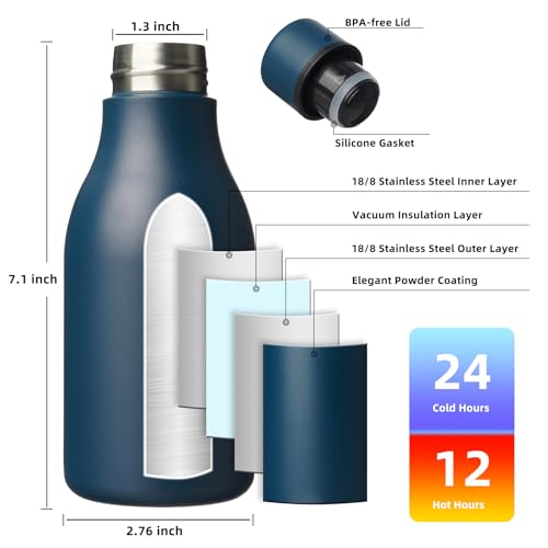 12oz Insulated Water Bottle