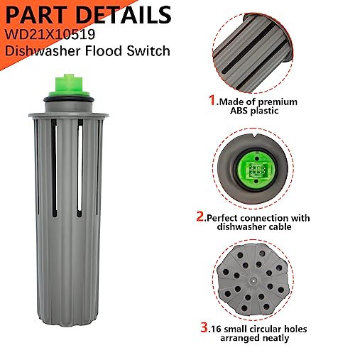 WD21X10519 GE Dishwasher Flood Switch Compatible with GDT GDF PDT ZDTseries