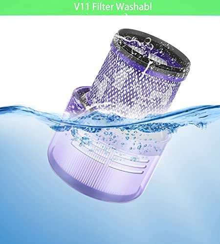 V11 Animal Filter Replacement Compatible with Dyson V11 Torque Drive V11 Animal V11 Complete V11 Extra V15 Detect Vacuums (3 Count)