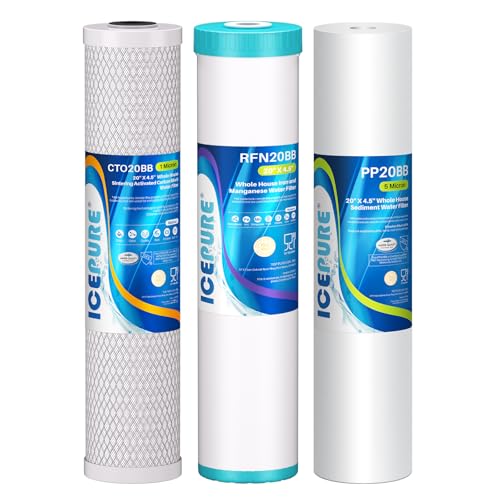 3 Stage 4.5"x 20" Whole House Water Filter Replacement Kit (3 Count)