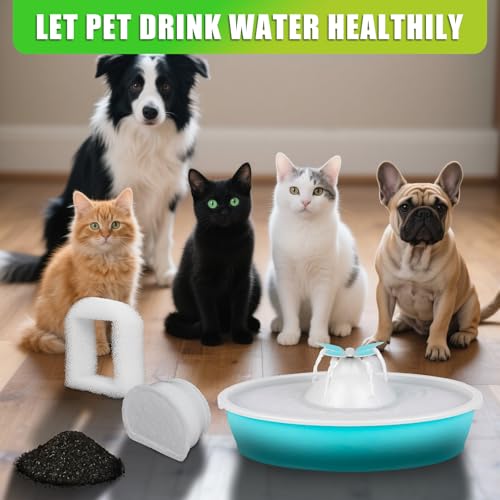 Cat Water Fountain Filters 16 Pack Compatible with PetSafe Drinkwell (16 Count)