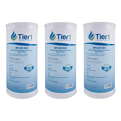 25 Micron 4.5" × 10" Radial Flow Carbon Water Filter (3 Count)